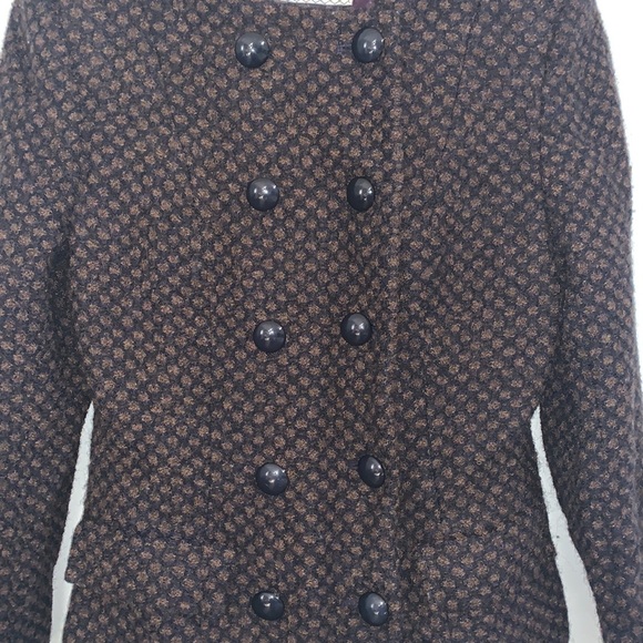 Vintage Herbert Grossman Blazer Women 8 Tweed Naivette Shoppe Mod Jacket - Picture 3 of 8